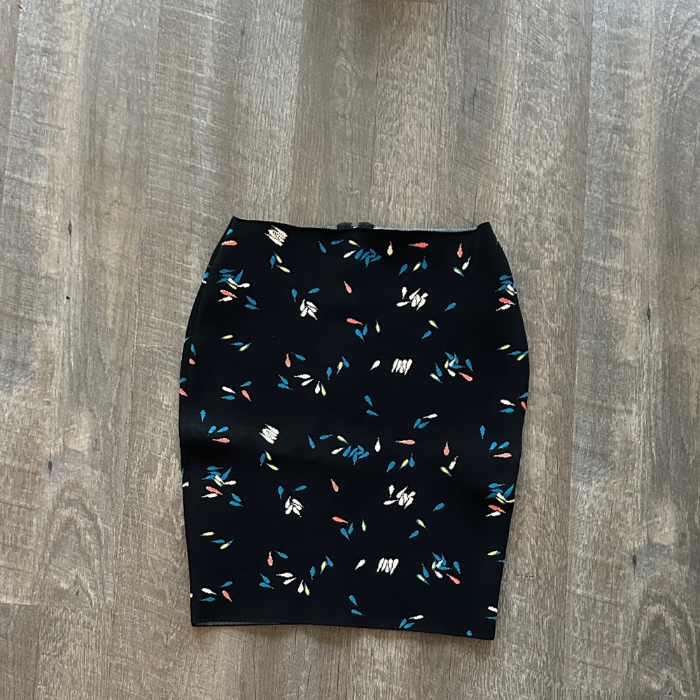 Opening Ceremony Black Skirt with Colorful Accents